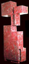 Out of line red shelf, 1992. Private collection